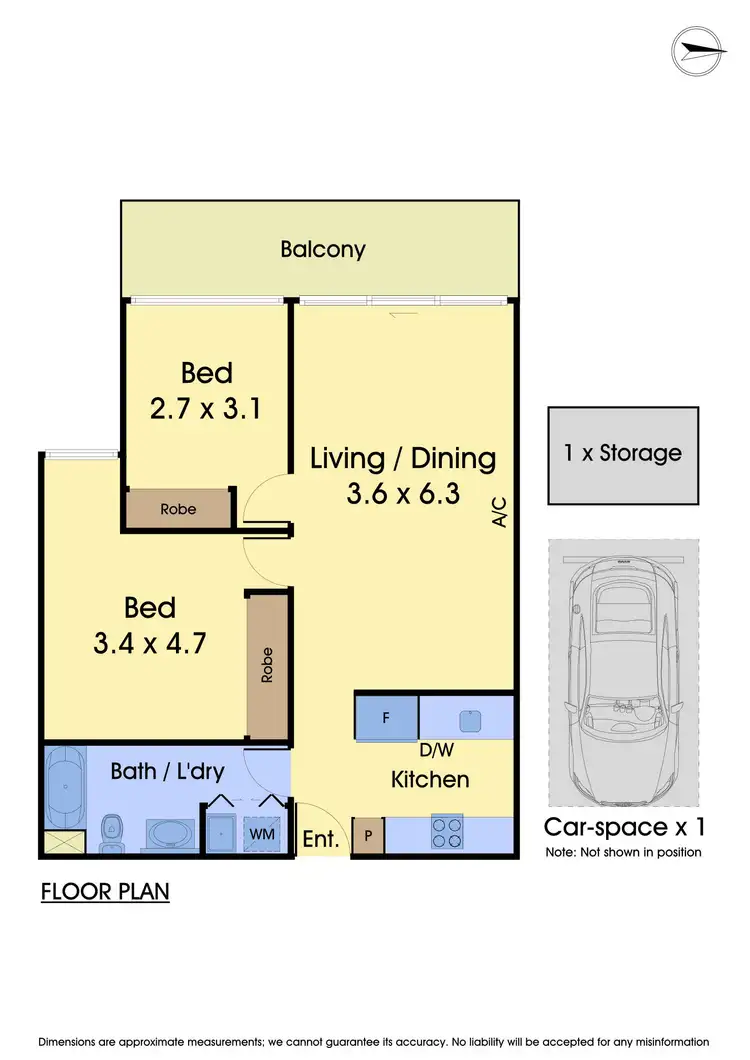 Floorplan of Homely apartment listing, 406/105 Pier Street, Altona VIC 3018