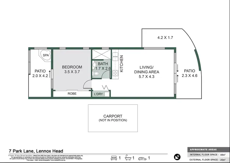 Floorplan of Homely apartment listing, 37/7 Park Lane, Lennox Head NSW 2478