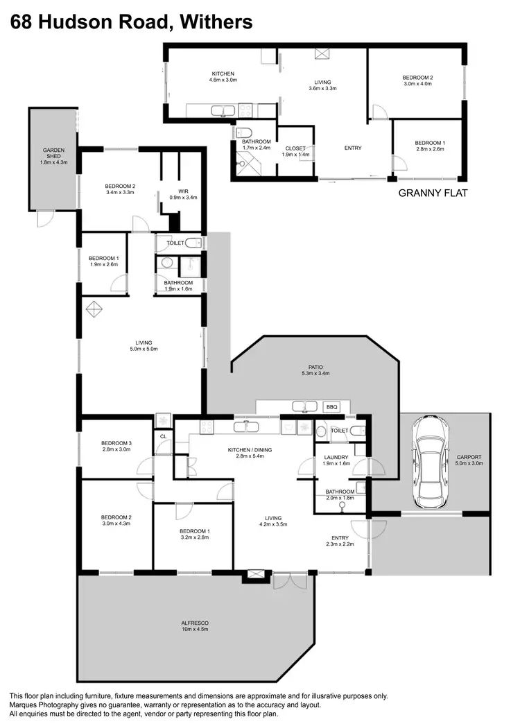 Floorplan of Homely house listing, 68 Hudson Road, Withers WA 6230