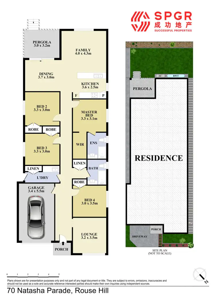 Floorplan of Homely house listing, 70 Natasha Parade, Rouse Hill NSW 2155