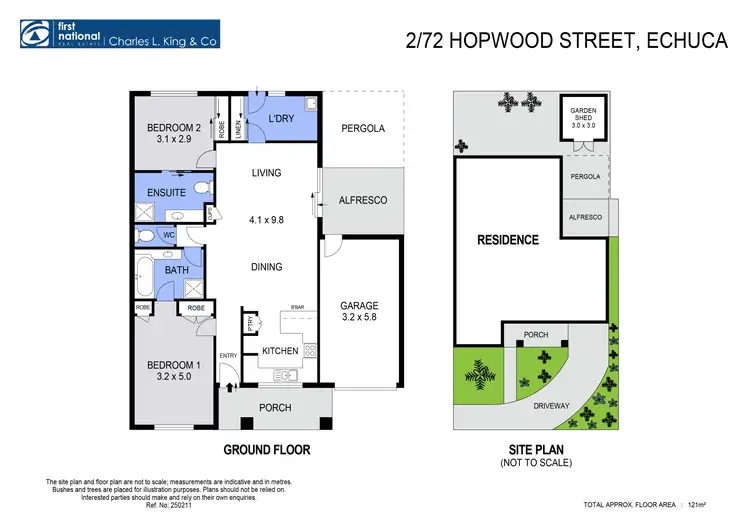 Floorplan of Homely unit listing, 2/72 Hopwood Street, Echuca VIC 3564