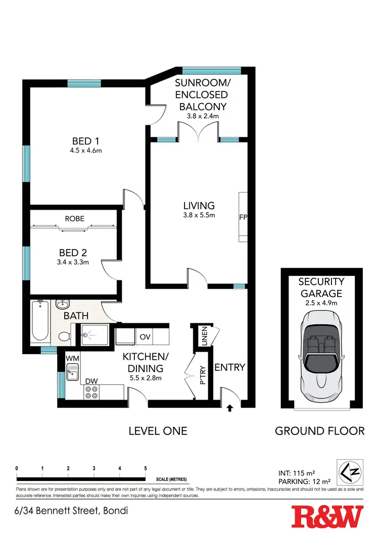 Floorplan of Homely apartment listing, 6/34 Bennett Street, Bondi NSW 2026