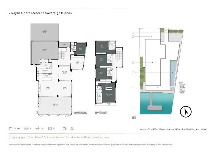 Floorplan of Homely house listing, 9 Royal Albert Crescent, Sovereign Islands QLD 4216
