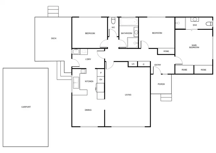 Floorplan of Homely house listing, 24 Percival Street, Holder ACT 2611