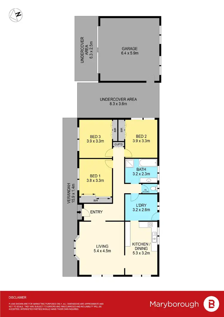 Floorplan of Homely house listing, 13 Ironbark Drive, Maryborough VIC 3465