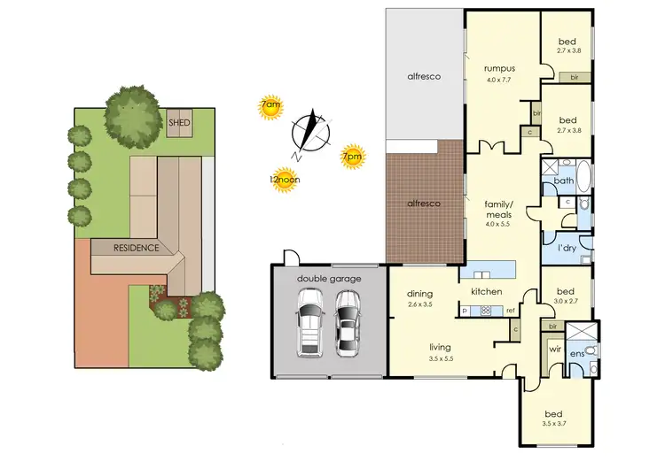 Floorplan of Homely house listing, 2 Sewell Court, Frankston South VIC 3199