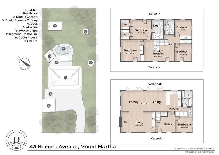 Floorplan of Homely house listing, 43 Somers Avenue, Mount Martha VIC 3934