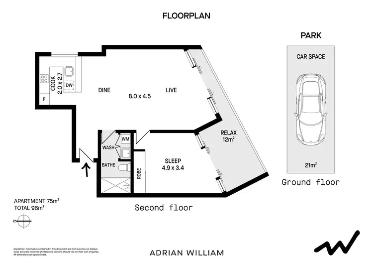 Floorplan of Homely apartment listing, 29/1 Goodsell Street, St Peters NSW 2044