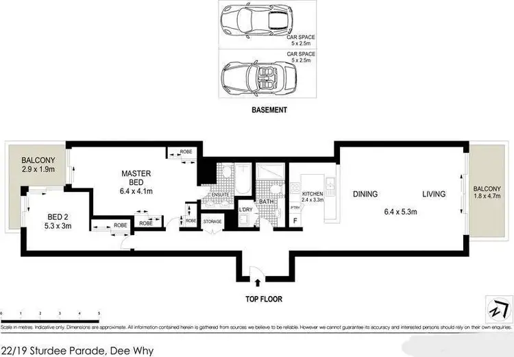 Floorplan of Homely apartment listing, 22/19 Sturdee Parade, Dee Why NSW 2099