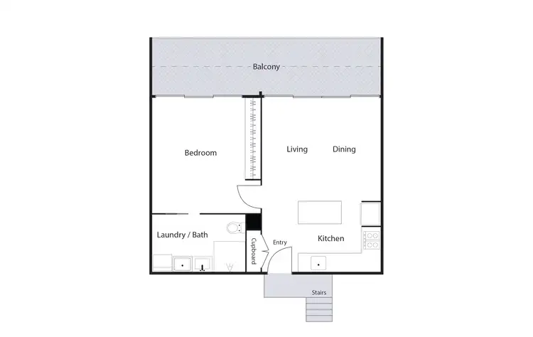 Floorplan of Homely apartment listing, 74/4 Wilkins Street, Mawson ACT 2607
