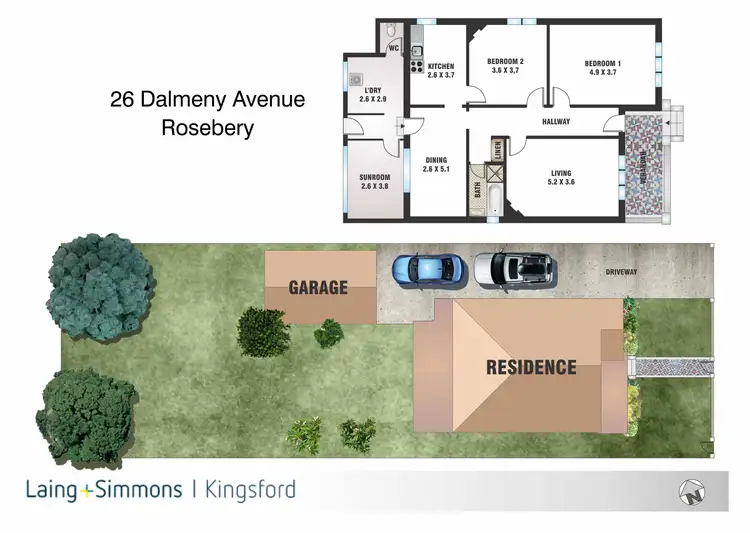 Floorplan of Homely house listing, 26 Dalmeny Avenue, Rosebery NSW 2018