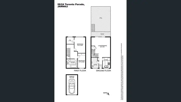 Floorplan of Homely townhouse listing, 28/24 Toronto Parade, Sutherland NSW 2232