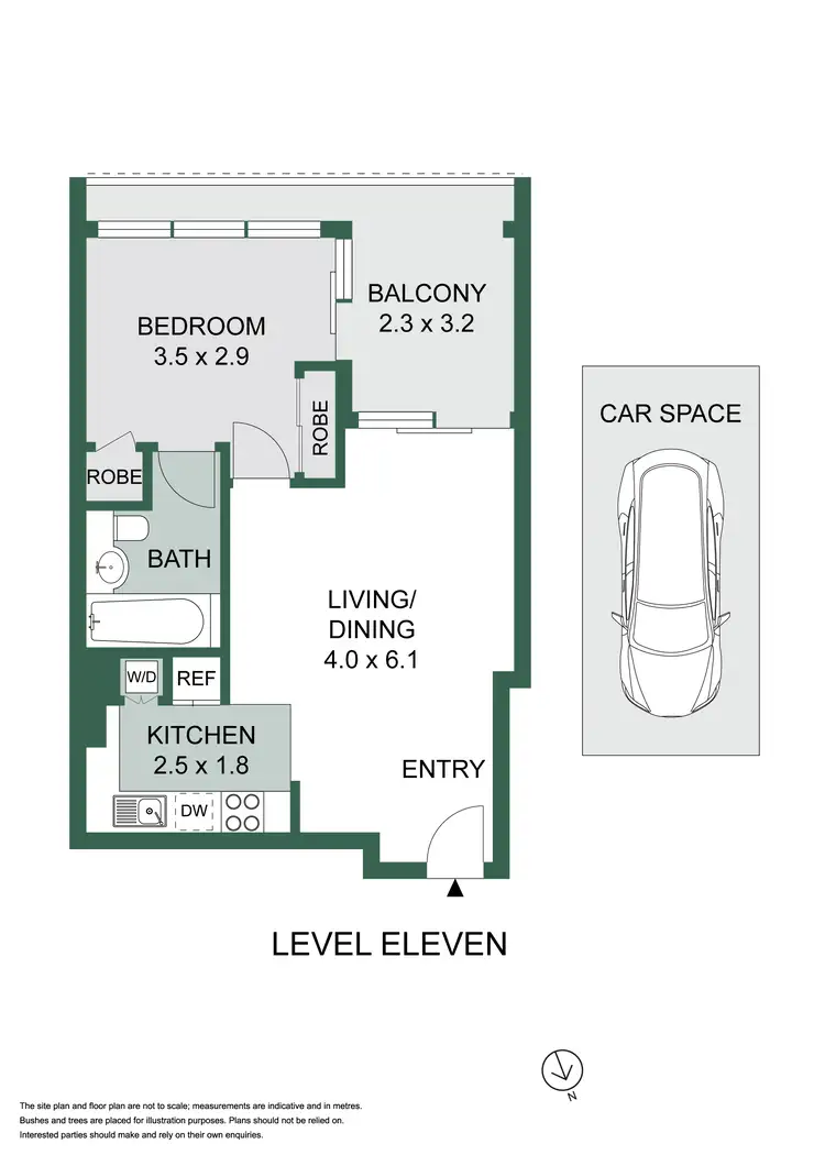 Floorplan of Homely apartment listing, 1102/174 Goulburn Street, Surry Hills NSW 2010