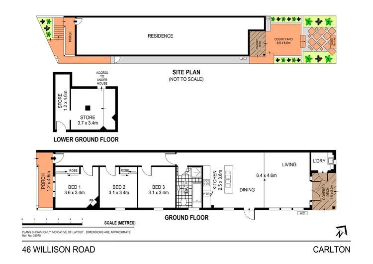 Floorplan of Homely semi-detached listing, 46 Willison Road, Carlton NSW 2218