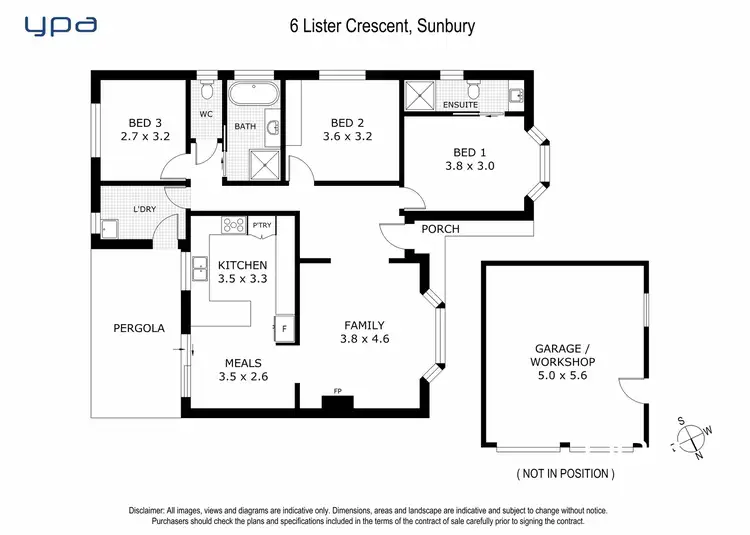 Floorplan of Homely house listing, 6 Lister Crescent, Sunbury VIC 3429