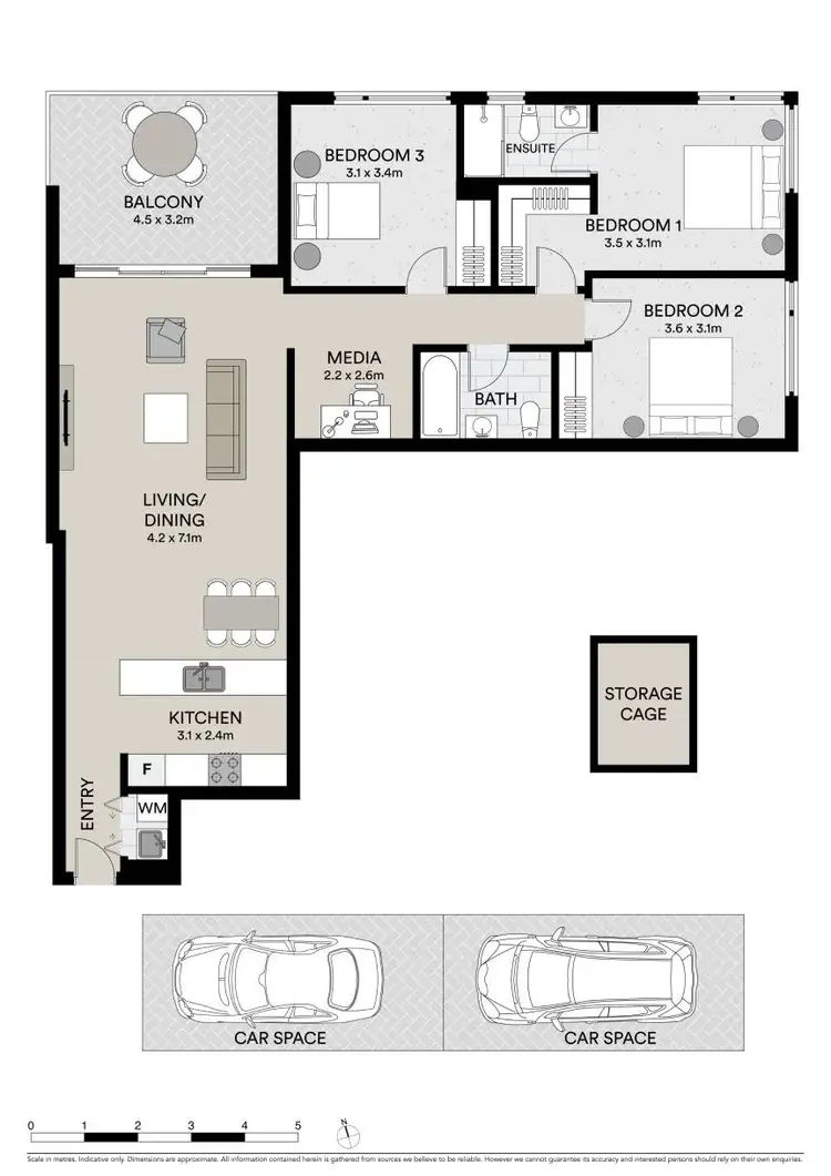 Floorplan of Homely apartment listing, 304/2A Vaughan Street, Lidcombe NSW 2141