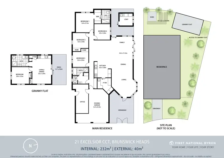 Floorplan of Homely house listing, 21 Excelsior Circuit, Brunswick Heads NSW 2483