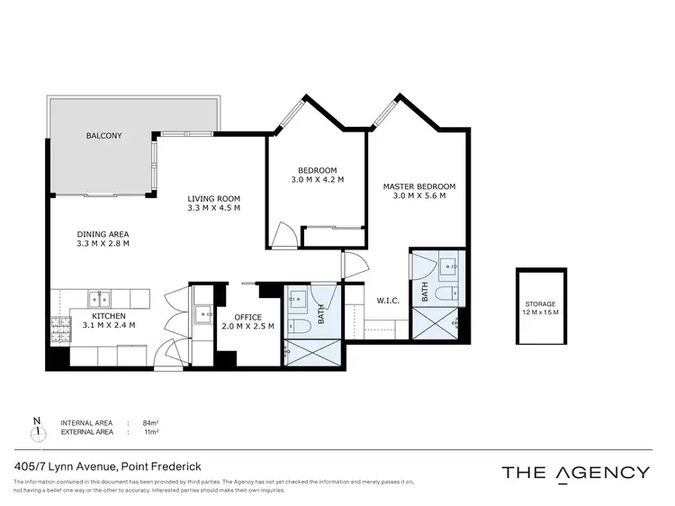 Floorplan of Homely apartment listing, 405/7 Lynn Avenue, Point Frederick NSW 2250