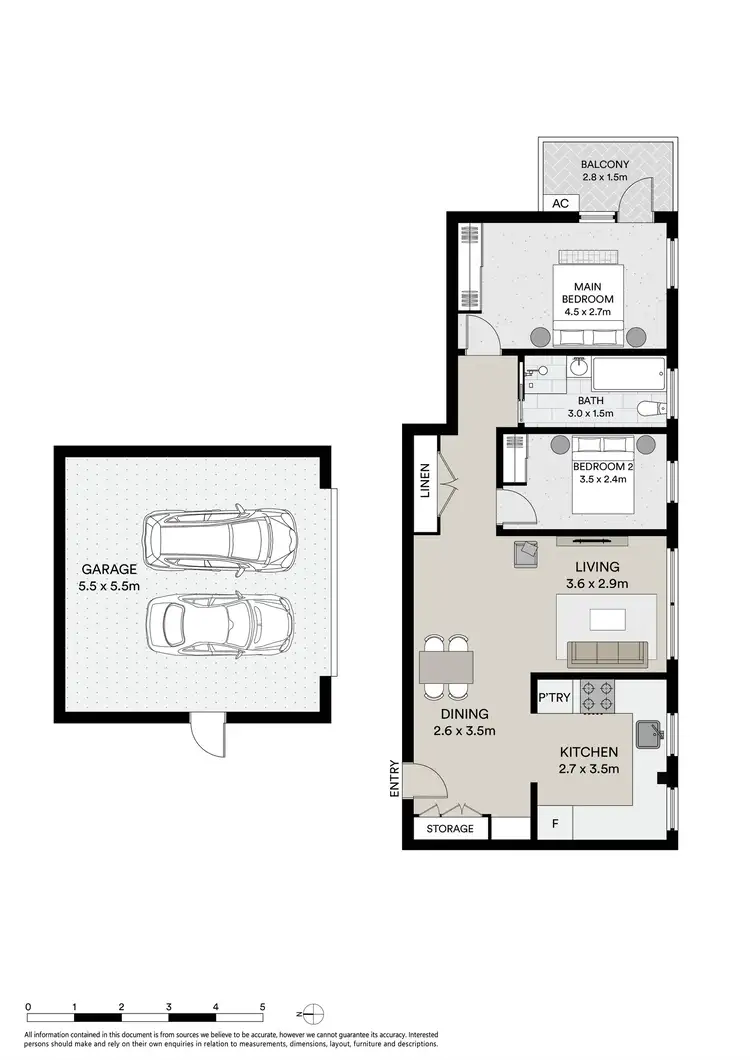 Floorplan of Homely apartment listing, 2/17-19 Wilbar Avenue, Cronulla NSW 2230
