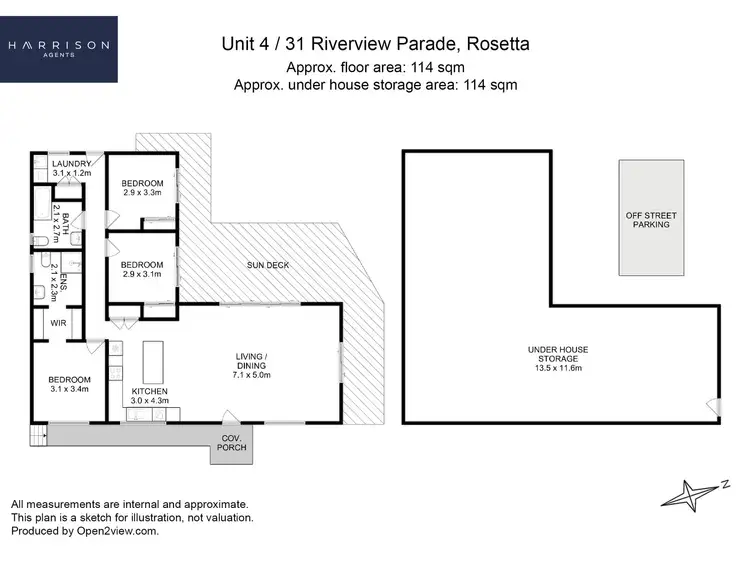 Floorplan of Homely house listing, 4/31 Riverview Parade, Rosetta TAS 7010