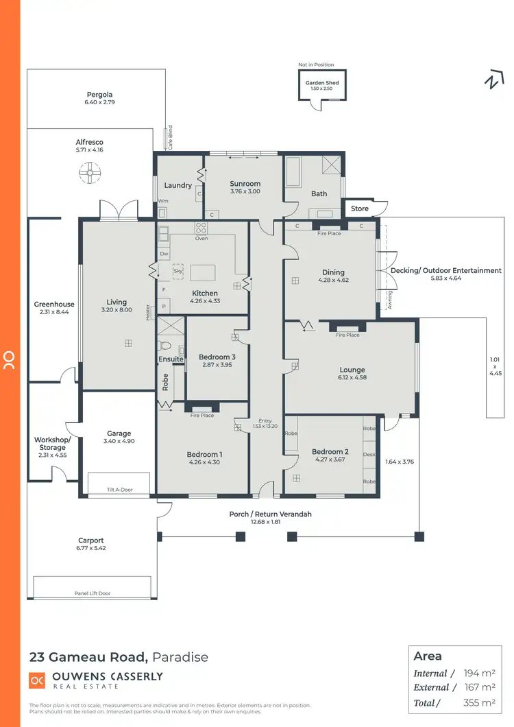 Floorplan of Homely house listing, 23 Gameau Road, Paradise SA 5075