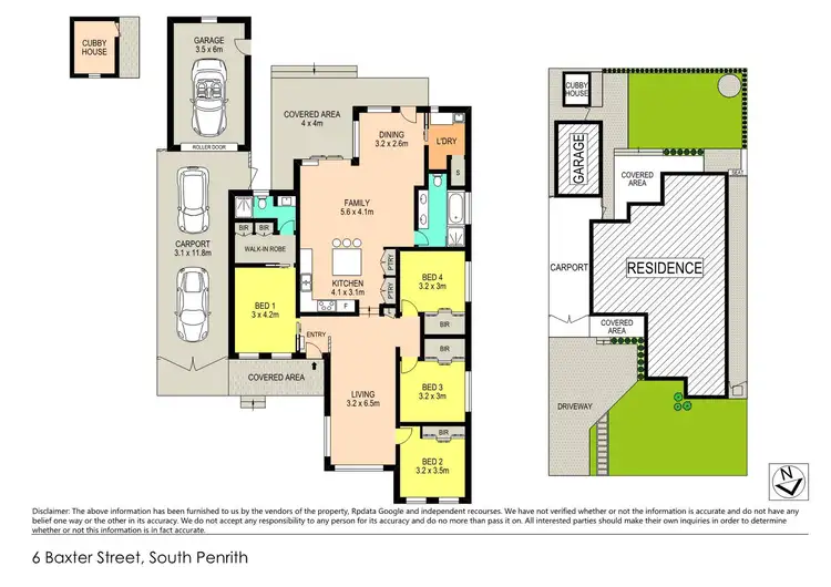 Floorplan of Homely house listing, 6 Baxter Street, South Penrith NSW 2750