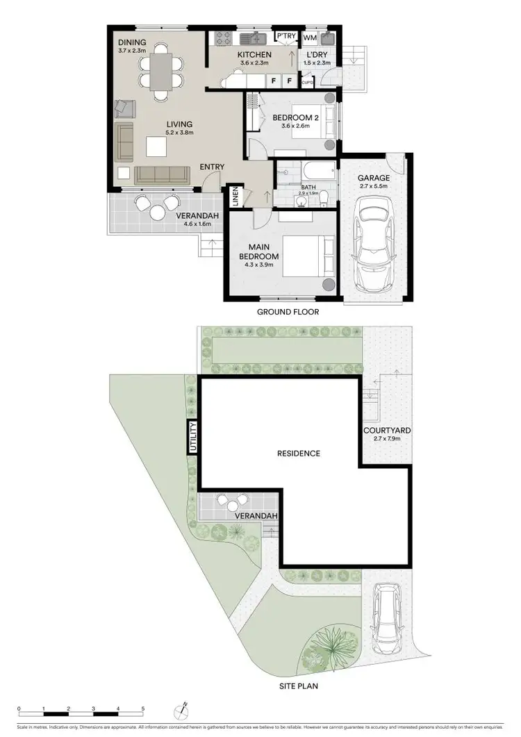 Floorplan of Homely villa listing, 1/73 Bruce Avenue, Belfield NSW 2191