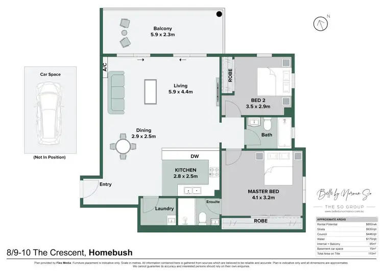 Floorplan of Homely apartment listing, 8/9-10 The Crescent, Homebush NSW 2140