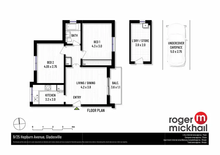 Floorplan of Homely apartment listing, 9/25 Hepburn Avenue, Gladesville NSW 2111