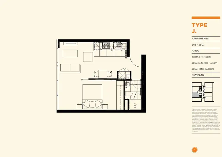 Floorplan of Homely apartment listing, 2503/557-561 Lt Lonsdale Street, Melbourne VIC 3000