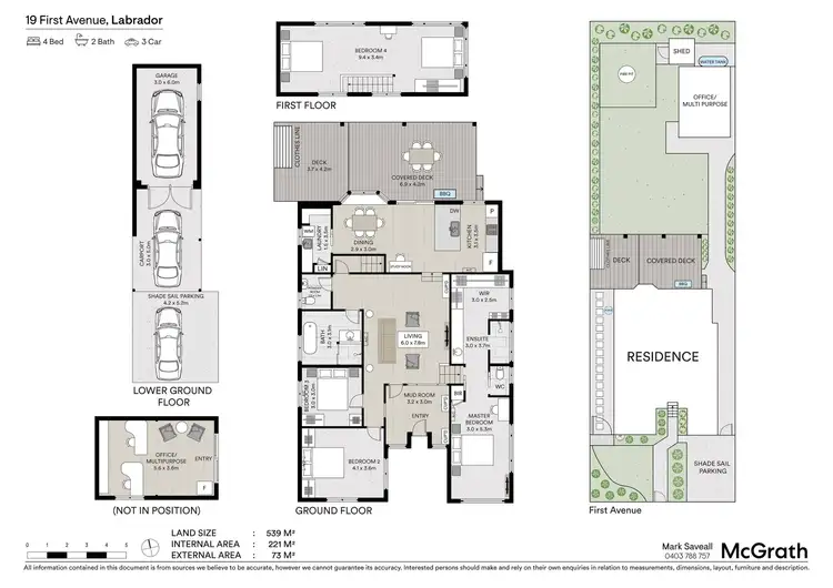 Floorplan of Homely house listing, 19 First Avenue, Labrador QLD 4215