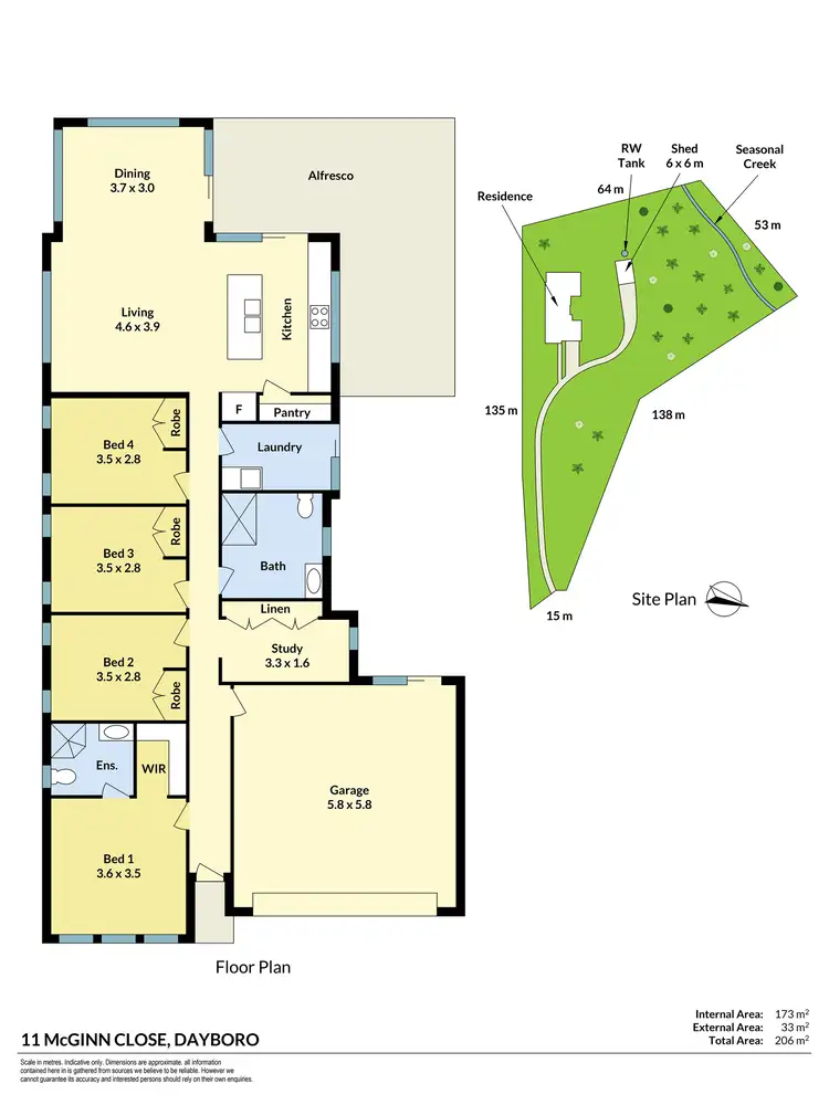 Floorplan of Homely house listing, 11 McGinn Close, Dayboro QLD 4521