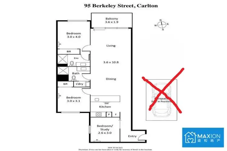 Floorplan of Homely apartment listing, 95 Berkeley Street, Melbourne VIC 3000