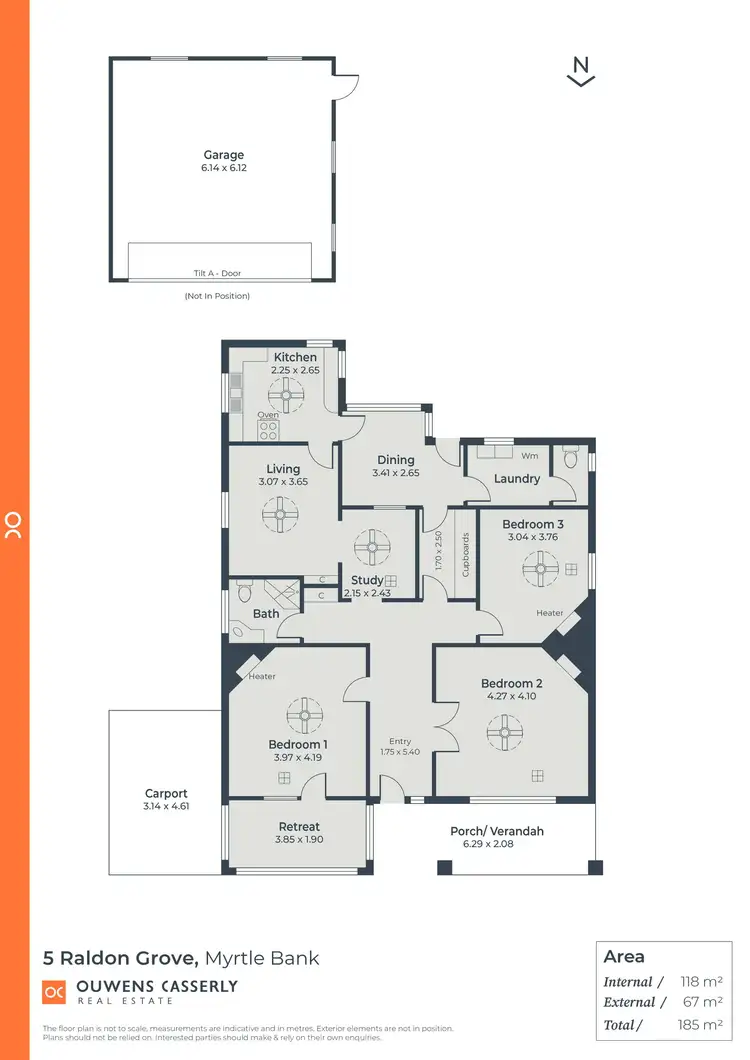 Floorplan of Homely house listing, 5 Raldon Grove, Myrtle Bank SA 5064