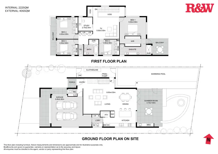 Floorplan of Homely house listing, 5 Whitehaven Parade, Yaroomba QLD 4573