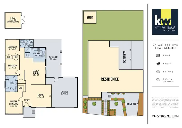 Floorplan of Homely house listing, 27 College Avenue, Traralgon VIC 3844