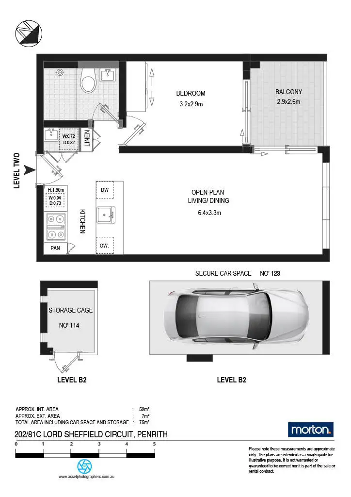 Floorplan of Homely apartment listing, 202/81C Lord Sheffield Circuit, Penrith NSW 2750