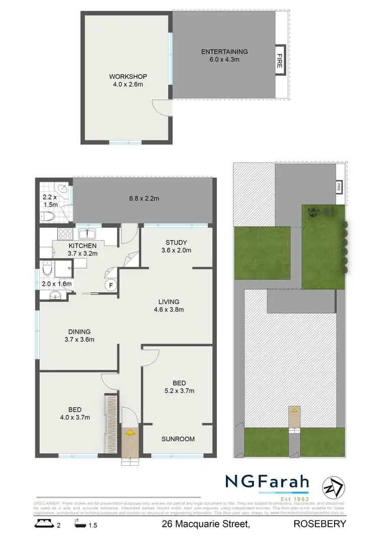 Floorplan of Homely house listing, 26 Macquarie Street, Rosebery NSW 2018