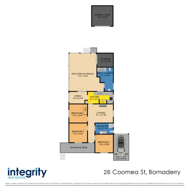Floorplan of Homely house listing, 26 Coomea Street, Bomaderry NSW 2541