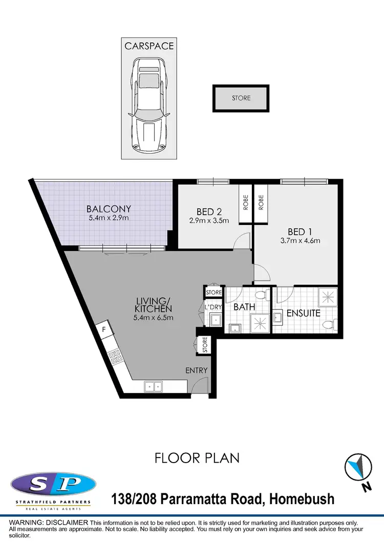 Floorplan of Homely apartment listing, 138/208 Parramatta Road, Homebush NSW 2140