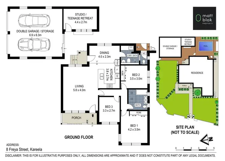Floorplan of Homely house listing, 8 Freya Street, Kareela NSW 2232