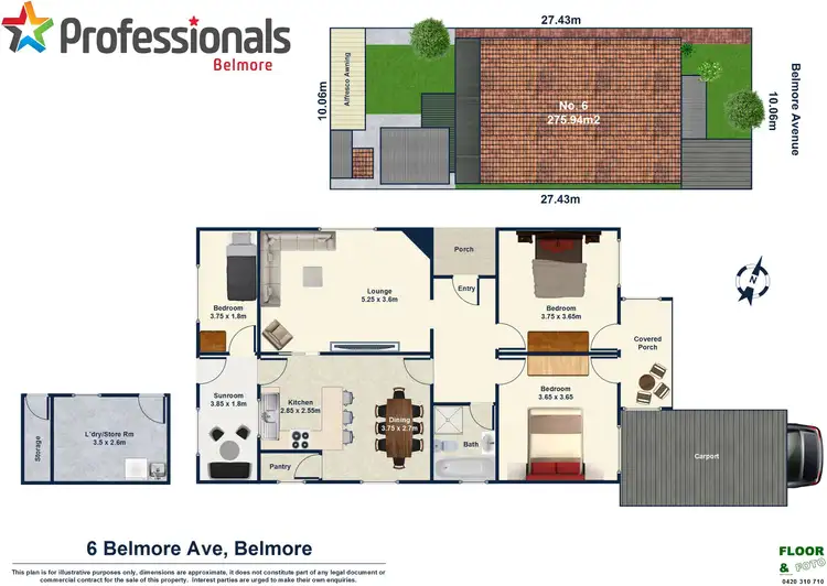 Floorplan of Homely house listing, 6 Belmore Avenue, Belmore NSW 2192