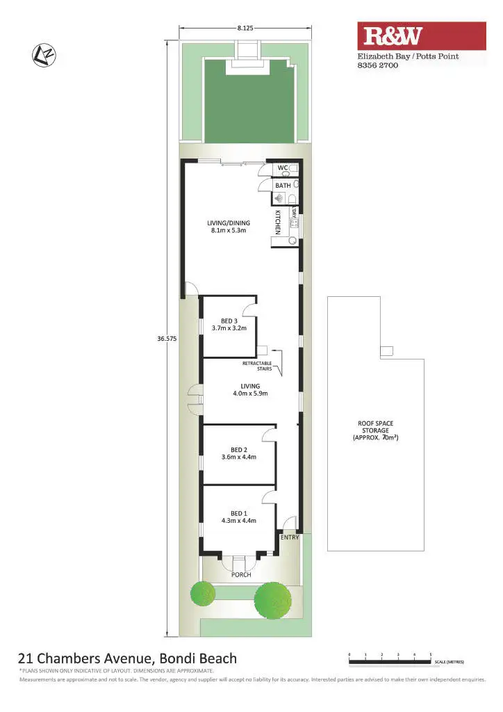 Floorplan of Homely house listing, 21 Chambers Avenue, Bondi Beach NSW 2026