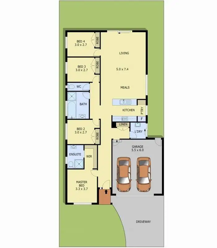 Floorplan of Homely house listing, 3 Nutmeg Close, Berwick VIC 3806
