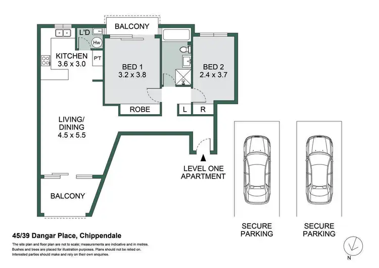 Floorplan of Homely apartment listing, 45/39 Dangar Place, Chippendale NSW 2008