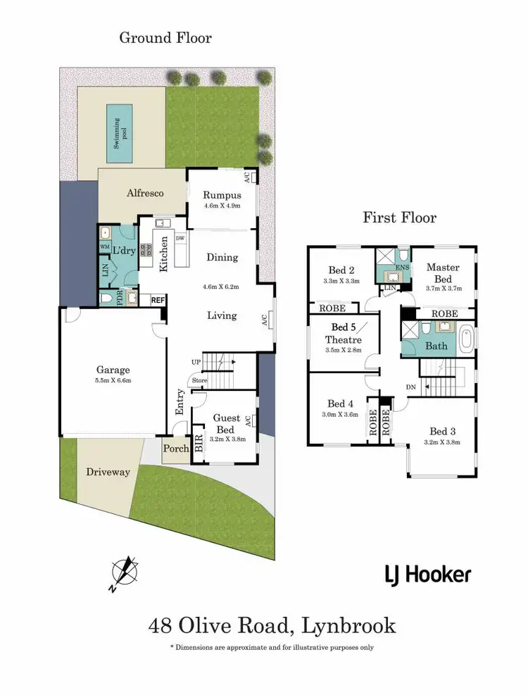 Floorplan of Homely house listing, 48 Olive Road, Lynbrook VIC 3975
