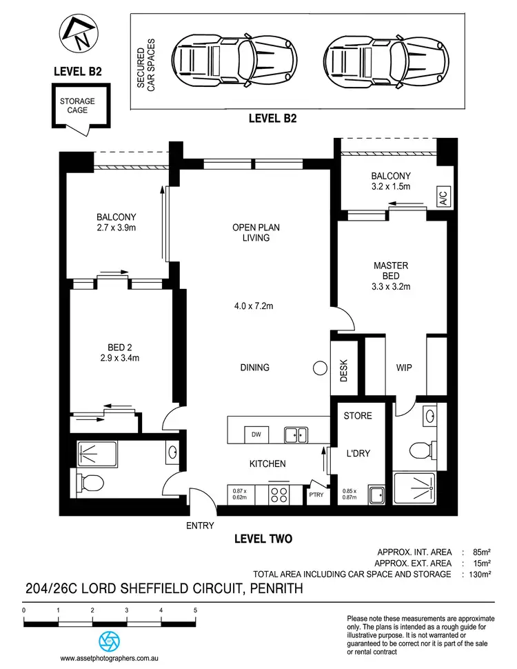 Floorplan of Homely apartment listing, 204/26C Lord Sheffield Circuit, Penrith NSW 2750