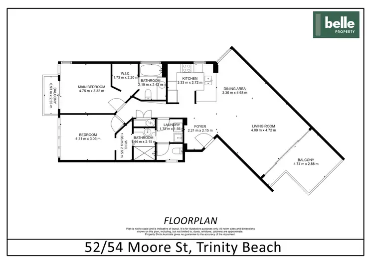 Floorplan of Homely apartment listing, 52/65-75 Vasey Esplanade, Trinity Beach QLD 4879