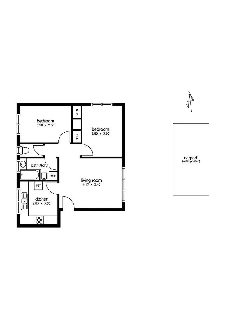 Floorplan of Homely unit listing, 13/68 Kororoit Creek Road, Williamstown North VIC 3016