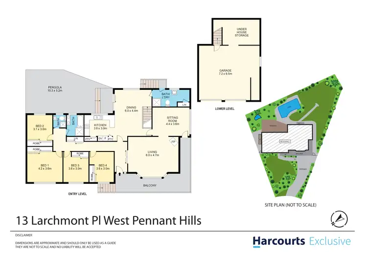 Floorplan of Homely house listing, 13 Larchmont Place, West Pennant Hills NSW 2125
